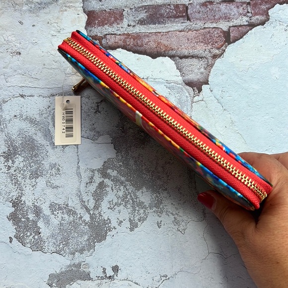 🆕Wallet Paris Eiffel Tower Artistic VanGogh Style Graphic Card Slots Zip Pocket - Picture 3 of 7